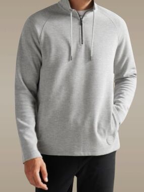 Ted Baker London Gray Drovers Quarter Zip Pullover Men’s Size: 5 or XL Grey